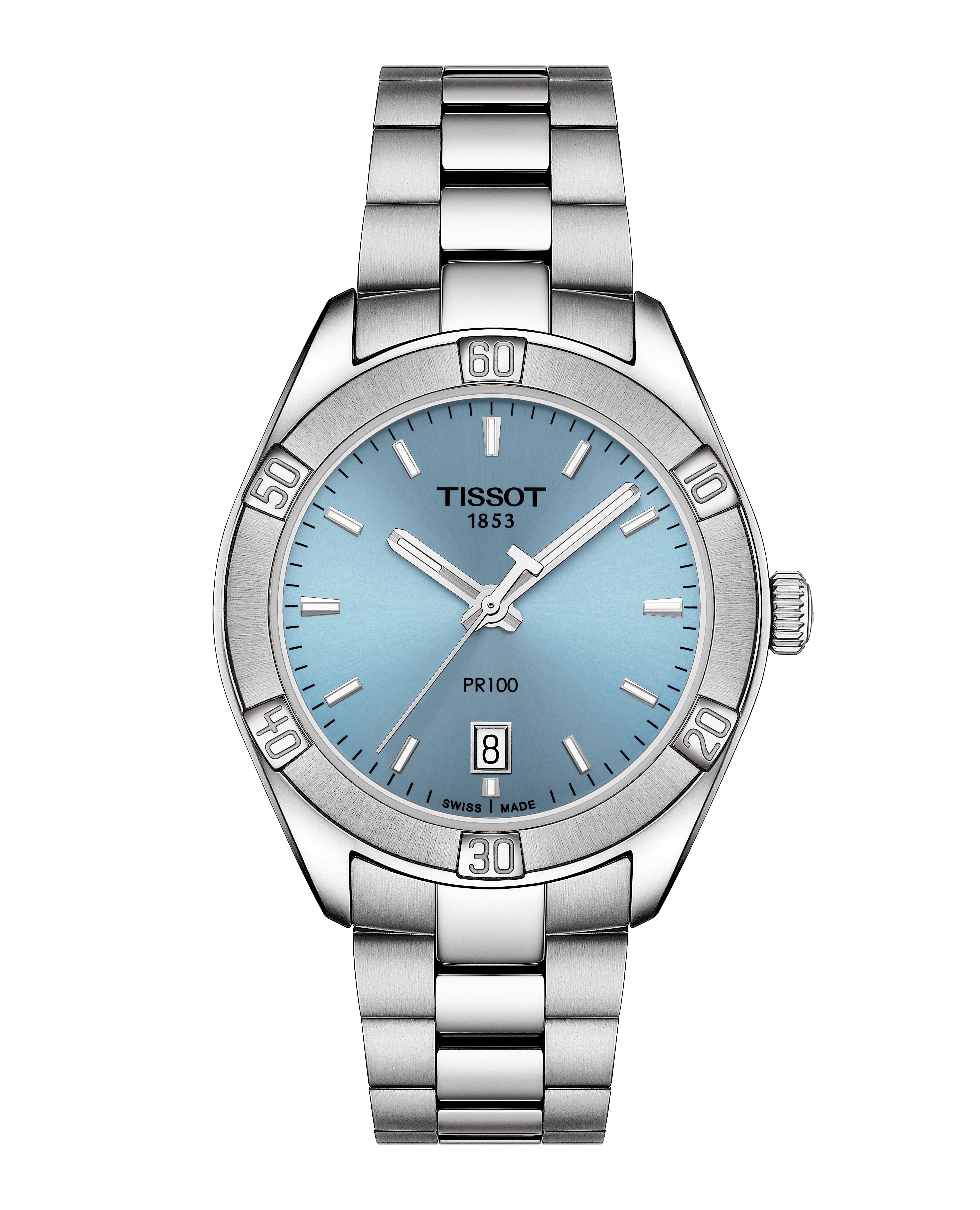 Orologio Tissot PR100 Sport Chic Lady Ice Blue T101.910.11.351.00