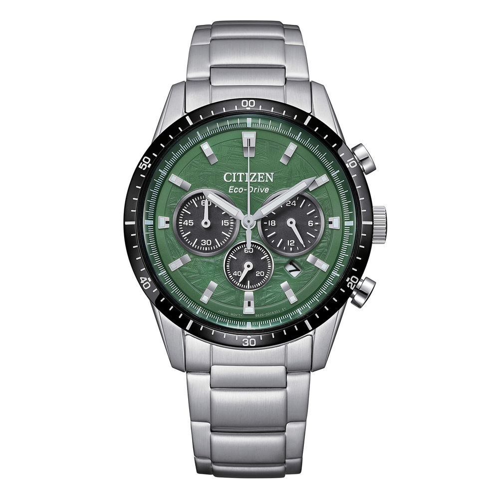 Orologio uomo CITIZEN T9 Crono Collezione OF verde CA4624-56X 
