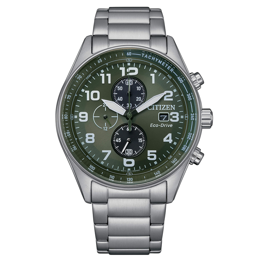 Orologio uomo CITIZEN Urban crono verde CA0770 - 72X