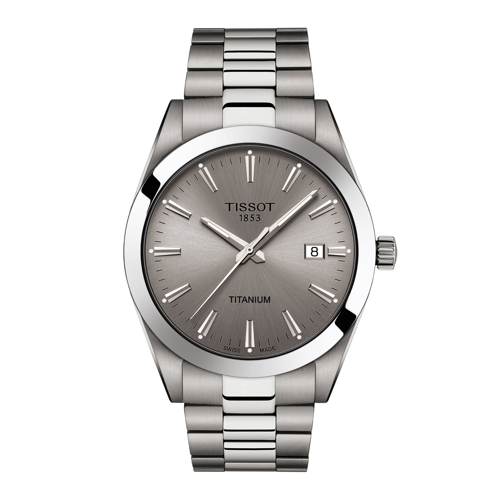 OROLOGIO uomo TISSOT GENTLEMAN TITANIUM T127.410.44.081.00