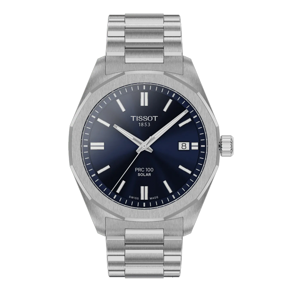 Orologio Uomo Tissot PRC 100 Solar Quartz 39 mm Blu T151.422.11.041.00