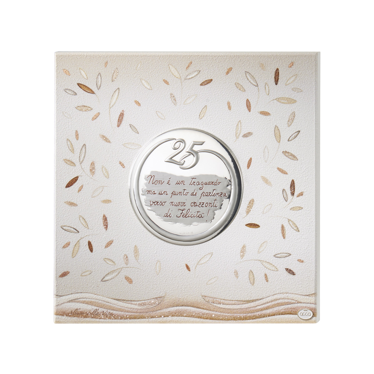 Pannello decorativo 25esimo Anniversario Nozze d argento