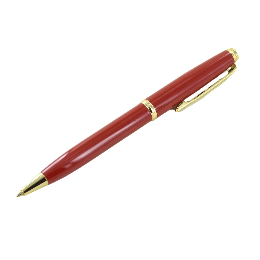 Penna a sfera Pierre Cardin rossa color oro con cofanetto