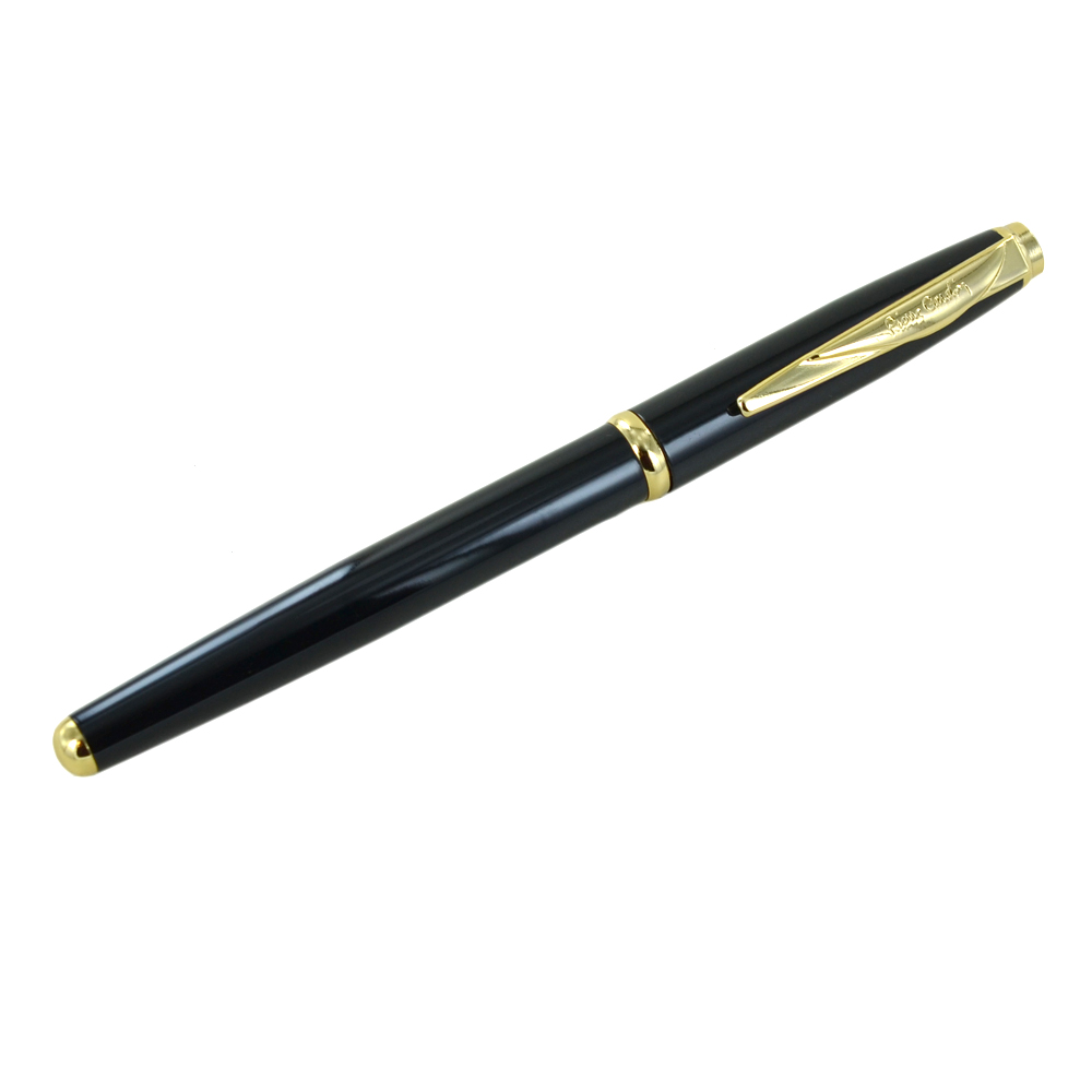 Penna Roller Pierre Cardin nera e color oro con cofanetto