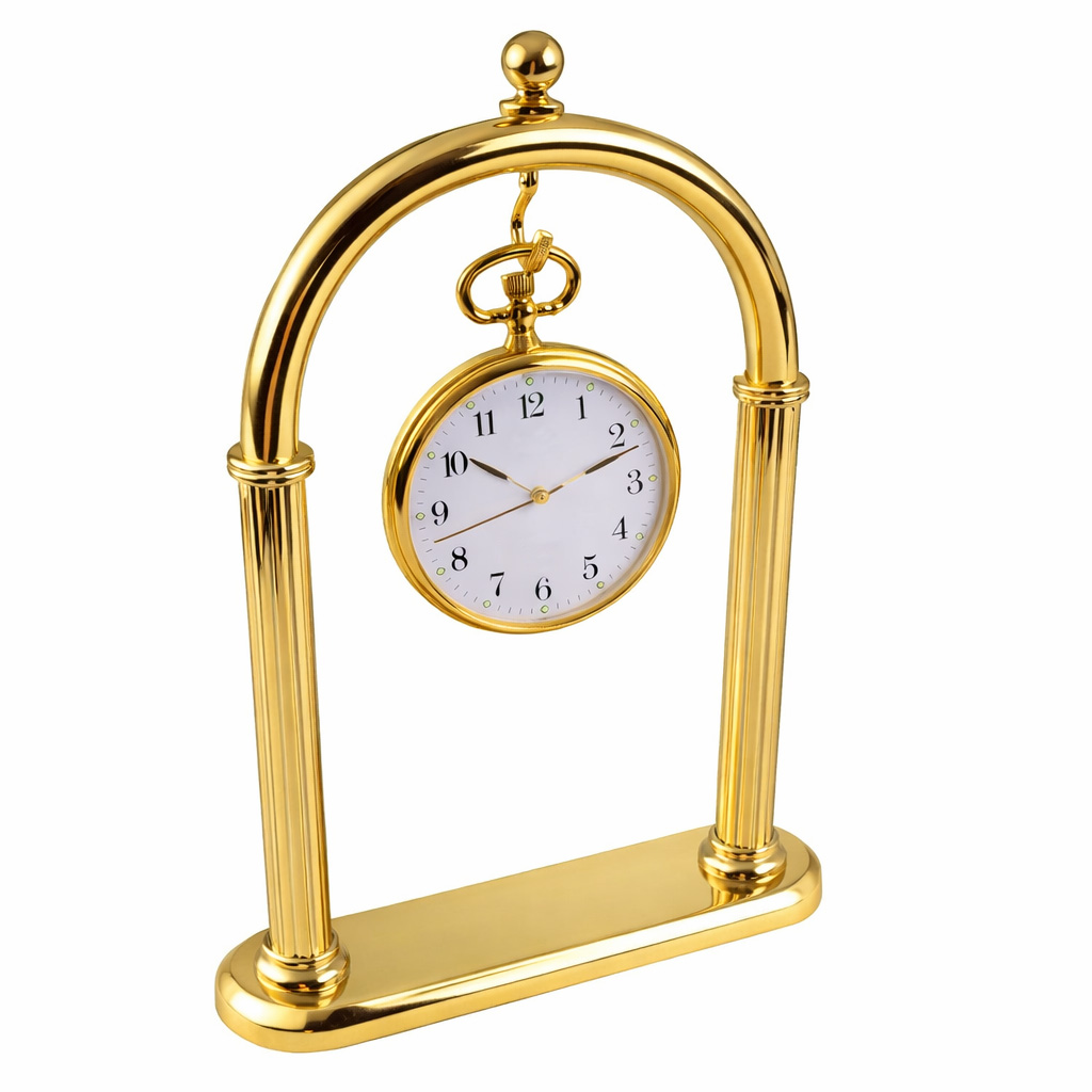 Porta Orologio da Tasca soprammobile dorato