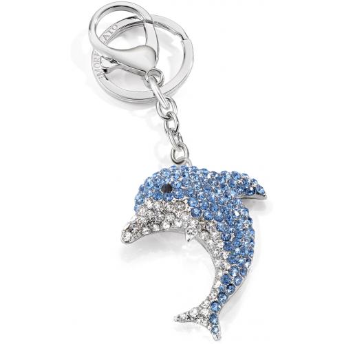 Portachiavi Morellato delfino Flipper SD 0343 in acciaio e strass