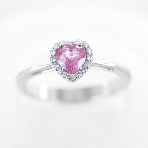 Anello con diamante rosa sale prezzo