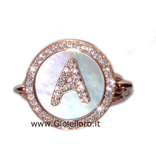 Anello Impilabile Con Iniziale HIJONES – Design Farfalla, Acciaio Inox, Regolabile E Delicato