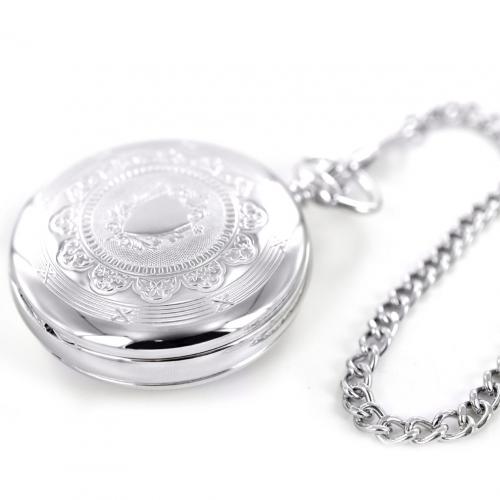 Orologio Da Tasca Scheletrato Con Doppio Coperchio – Movimento Meccanico A Carica Manuale – Catena E Custodia Incluse