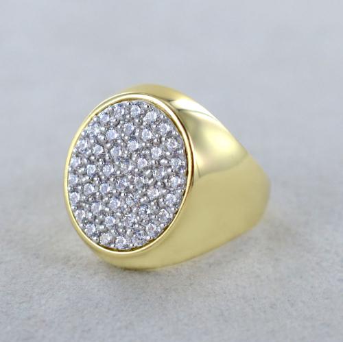 Anello Chevalier da donna in oro giallo con zirconi Gioielloro