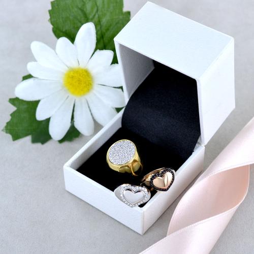 Anello chevalier oro rosa on sale