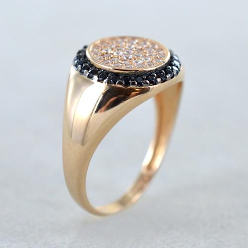 Anello chevalier oro rosa sales