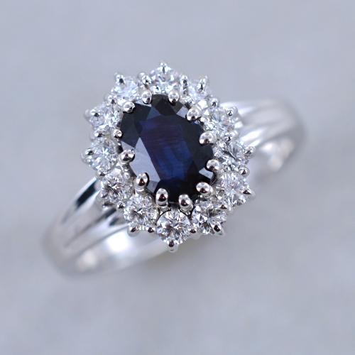 Blue 0.43 KT 4.90 MM Blu Rotondo Brillante Taglio Diamante Per Anello di Fidanzamento 