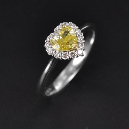 Anello con clearance diamante giallo prezzo