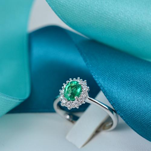 Anello con smeraldo vero on sale