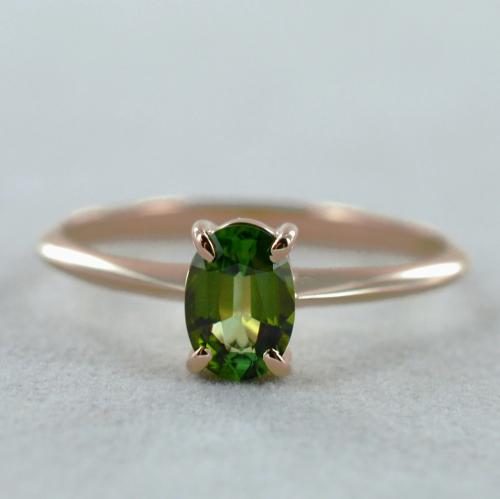 Tormalina verde anelli hot sale
