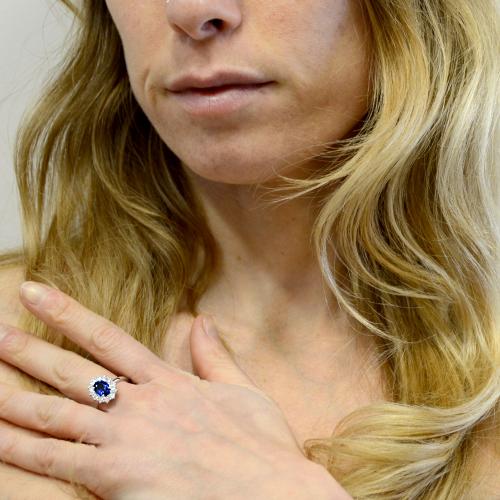 Anello da un carato hot sale