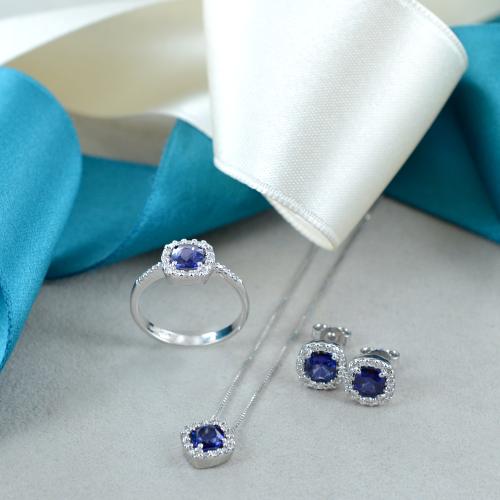 Anelli Di Lusso In Argento Zaffiro | Acquisti Online Su - Foto 11