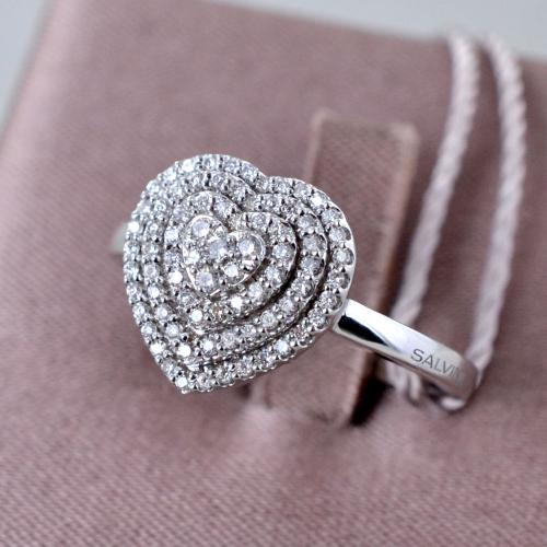 Anello cuore diamanti best sale salvini