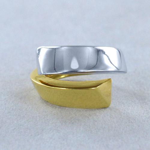 Anello Oro 14k Doppia Torsione – FASCIA Per Pollice O Dito, Fatto A Mano USA