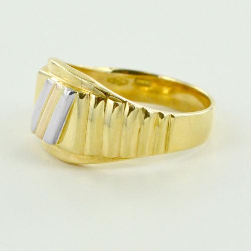 anello scudo anello mignolo oro uomo