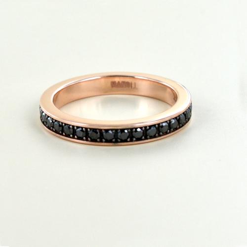 Anello Uomo Fascia Con Diamanti In Oro Bianco 18k | GV - Foto 6