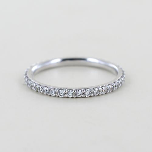 Fedina Donna Anello Eternity Zakk - Argento 925 Con Zirconi, 2 Mm, Per Fidanzamento E Anniversari Anelli Argento Con Zirconi - Foto 6