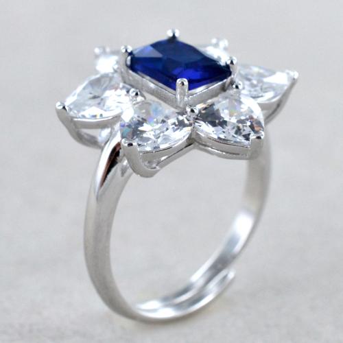 Acquista Anello Presume In Taglio Baguette 0.33 Carati , Argento 925 Zaffiro - Foto 10