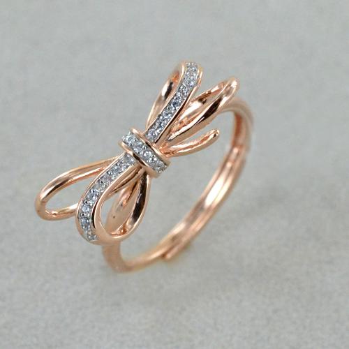 Anello in argento rose con Fiocco Leila Cuori Milano Gioielloro La tua g