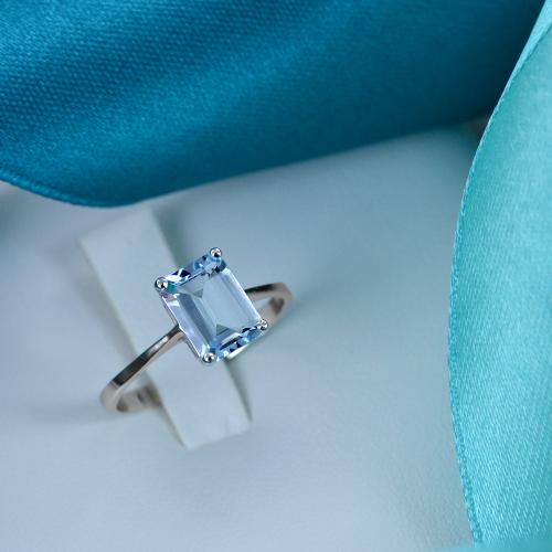 Montature anelli con acquamarina top