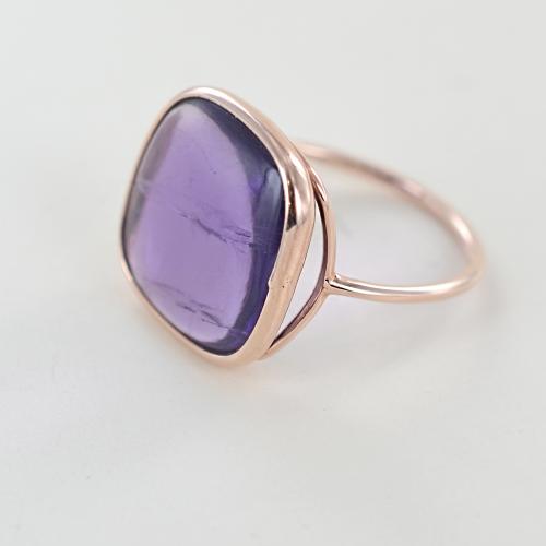 Anello pietra viola clearance