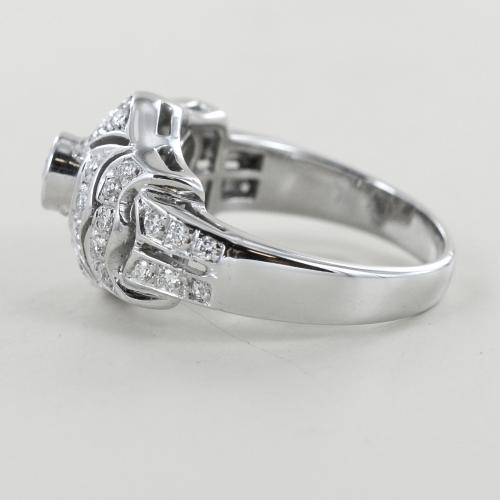 Anello Liberty in oro e diamanti anello fantasia diamanti a pave Gioielloro