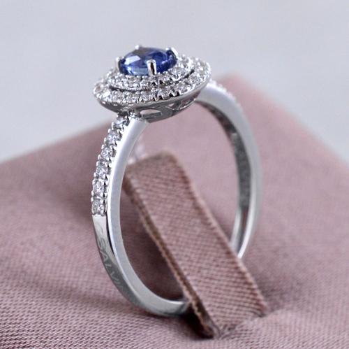 Anello zaffiro e diamanti salvini online