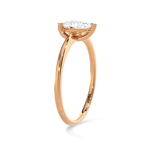 Orecchi Pendenti In Moissanite 0,70 Ct Tonda – Argento 925 Placcato Oro Giallo 14kt