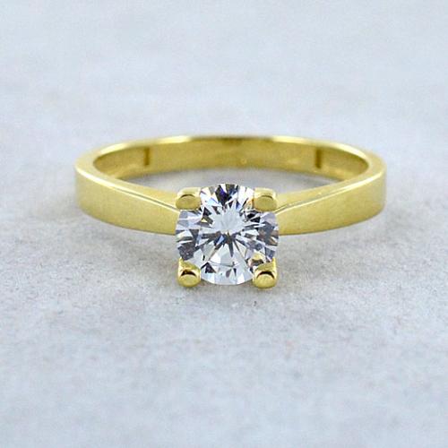 Anello solitario oro giallo shop