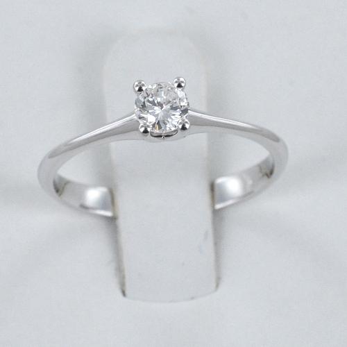 Anello Solitario medio con diamante da 0.25 carati montatura