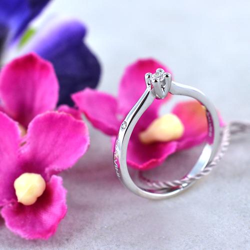 Solitario Con Naturale Diamante Rotondo 2 Carati In Oro Rosa Nuovo - Foto 8