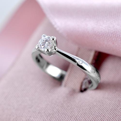 Anelli con diamanti solitario in argento sterling 925 parti su 1000 | Acquisti Online su