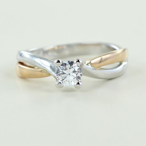 Anello solitario oro bianco con zircone new arrivals