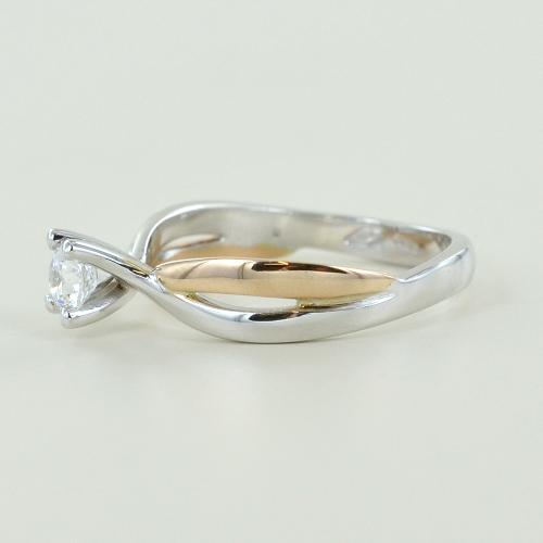 Anello solitario con discount zircone oro bianco