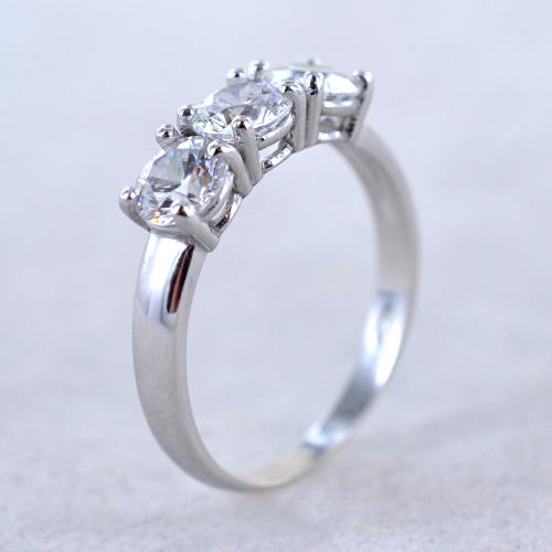 Anello trilogy in oro con zirconi Gioielloro La tua