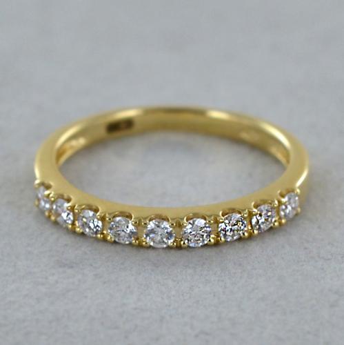 Anello veretta 5 pietre con diamanti ct. 0,30 - ORO&CO - Luxury Zone