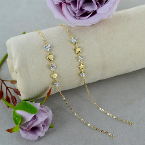 Taglio Diamante Cuore & Baci Orsacchiotto Bracciale Vero - Foto 11