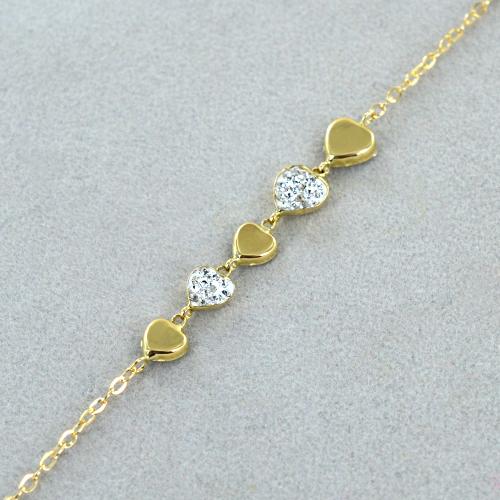 Taglio Diamante Cuore & Baci Orsacchiotto Bracciale Vero - Foto 8