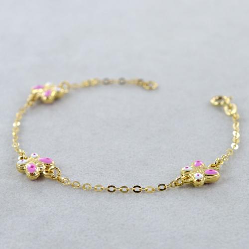 Bracciale donna in oro giallo farfalle 803321733399