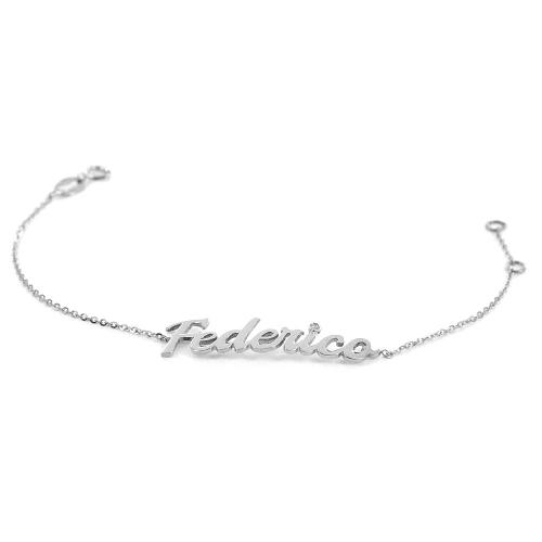 Bracciale Tennis Personalizzato Con Nome In Acciaio Inox | Colori: Bianco, Oro, Oro Rosa, Nero | Gioiello Islamico Con Scritte Arabe | Regalo Religioso - 3