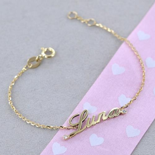 Jeweidea Braccialetti personalizzati con nomi per donna