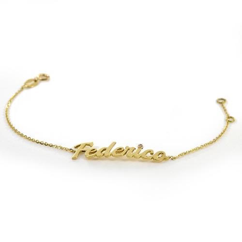 Bracciale in oro giallo con topazio azzurro e perle - Sari Gold