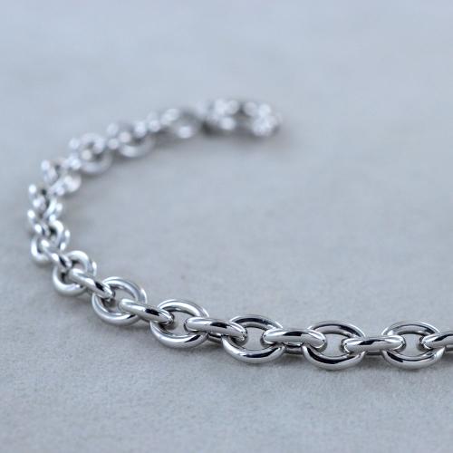 Bracciale Donna a catena in oro bianco Gioielloro La tua