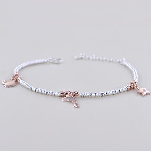 Bracciale originale in argento sterling 925 con zirconi per ragazze